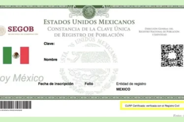 Obtener la CURP certificada